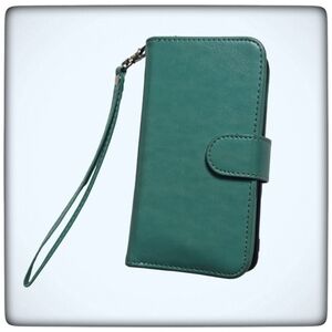 Samsung S9 Mint Green Flip Wallet Phone Case-Used with Life Left